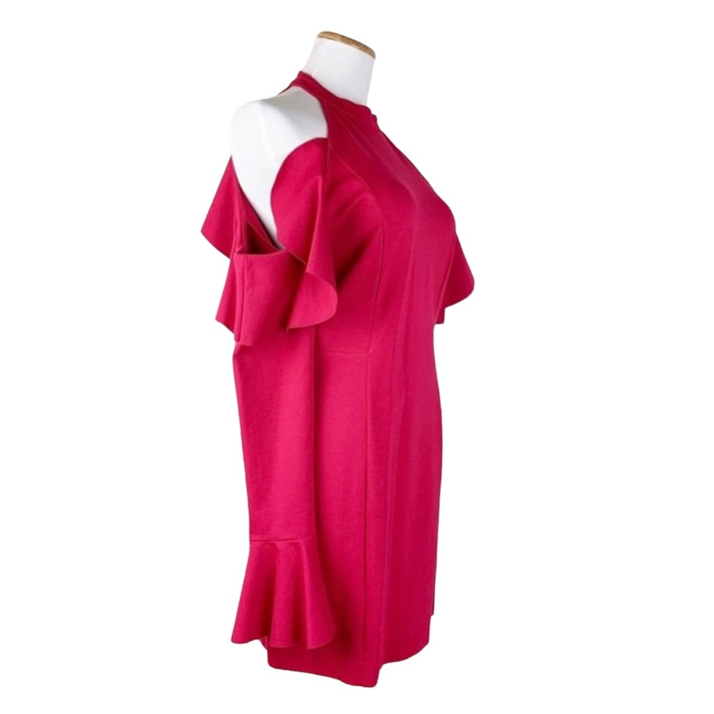 NWT Free People Red Ruffle Mini Dress - Picture 4 of 8